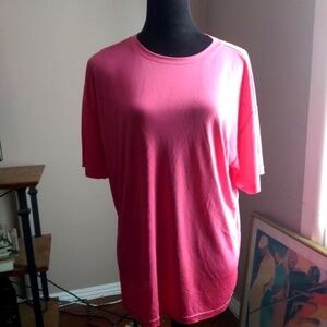 Liz Claiborne Pink Silk T-Shirt | Size L